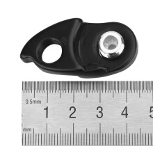 Bicycle Rear Derailleur Hanger Extension Aluminum Alloy Black 4.5x2.3cm