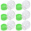 6St Groene Plastic Sneeuwbollen DIY Kit Versiering Project 1