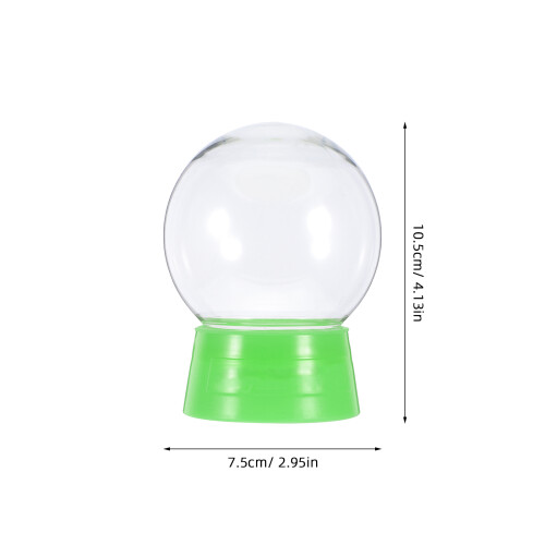 6St Groene Plastic Sneeuwbollen DIY Kit Versiering Project 1