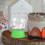 6St Groene Plastic Sneeuwbollen DIY Kit Versiering Project 6