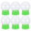 6St Groene Plastic Sneeuwbollen DIY Kit Versiering Project 9
