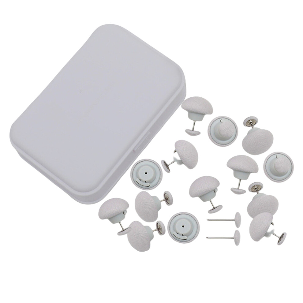 Pack Of 16 Mushroom Shape Duvet Pins Fasteners For Holding-grey-image-OPC-PMPRCJB-NEW
