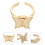 Fidget Ring Kinder Schmuck Legierung Gold Runder Drehbarer Ring 3