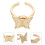 Goldener Alloy Fidget Kinder Stress Schmuck 3