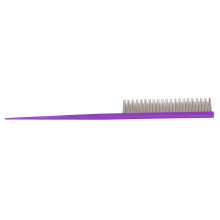 Peine para perros morado 1 pieza 18,3x2,7 cm Dientes largos/cortos