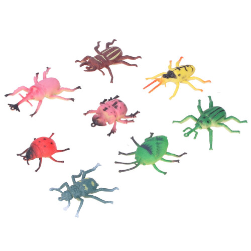 43 pezzi di modelli di insetti simulati - plastica colorata 2