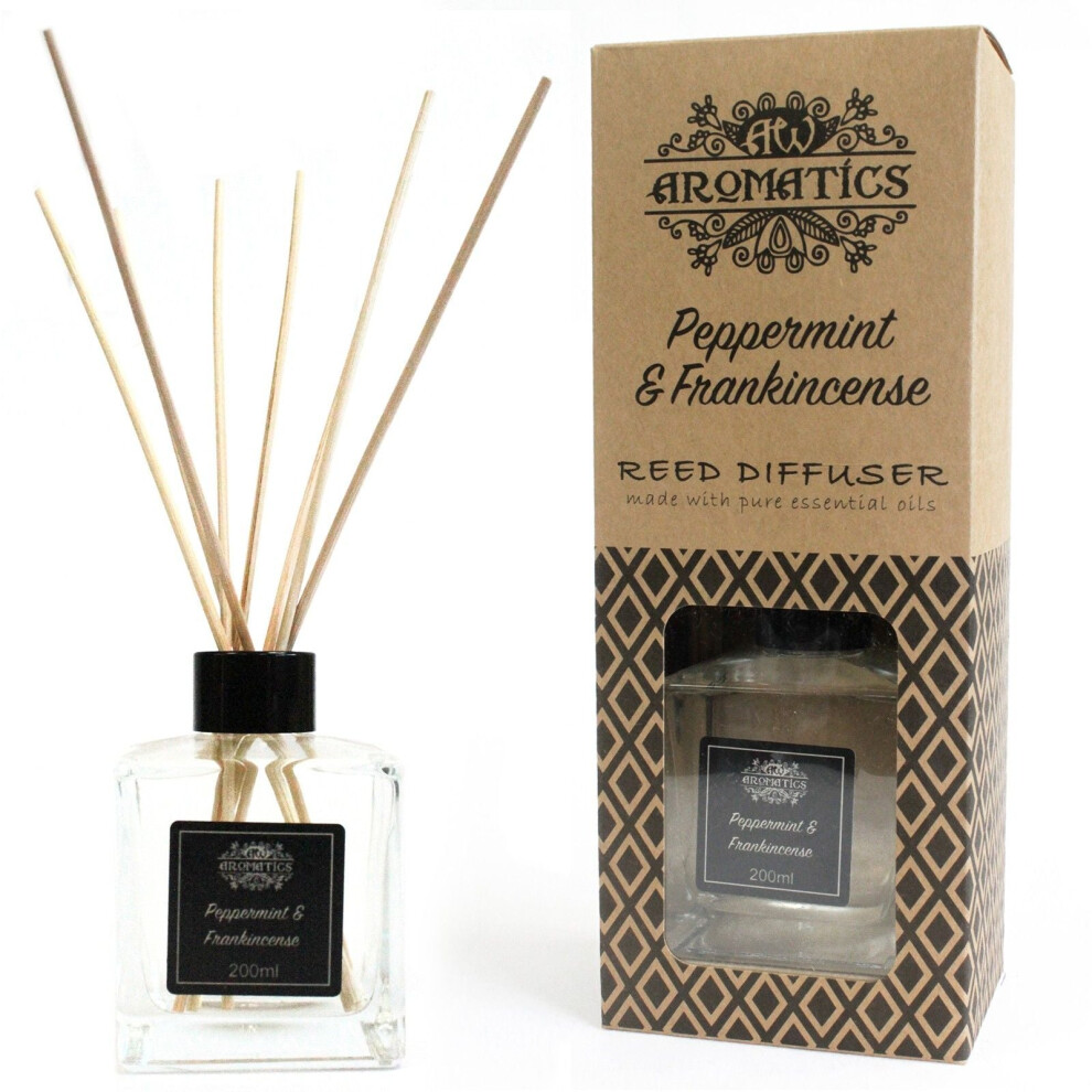 Diletto Gifts 200Ml Peppermint & Frankincense Essential Oil Reed Diffuser