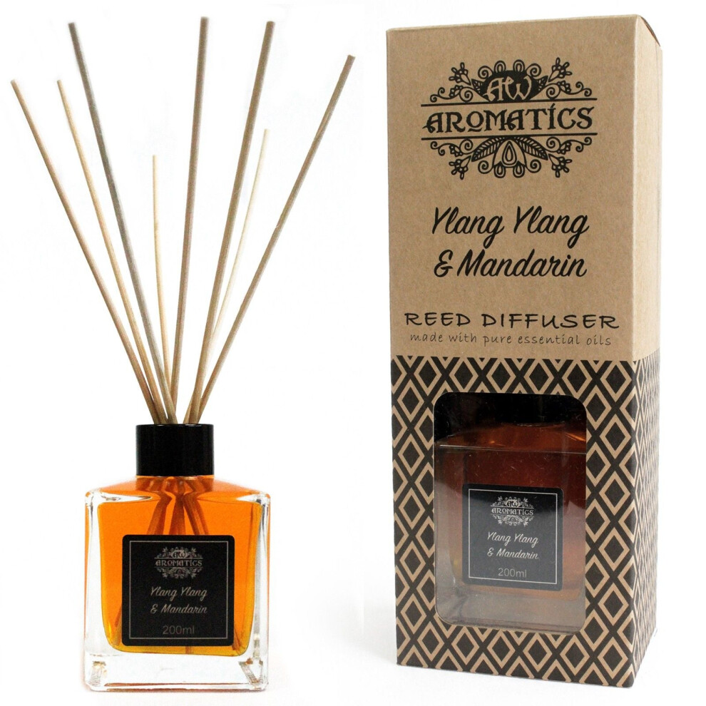 Diletto Gifts 200Ml Ylang Ylang & Mandarin Essential Oil Reed Diffuser
