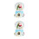 2St Resin Muzikale Xmas Sneeuwbollen Multicolor Lichteffecten Decor 6