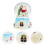 2St Resin Muzikale Xmas Sneeuwbollen Multicolor Lichteffecten Decor 11