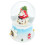 2St Resin Muzikale Xmas Sneeuwbollen Multicolor Lichteffecten Decor 2