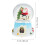 2St Resin Muzikale Xmas Sneeuwbollen Multicolor Lichteffecten Decor 10