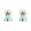 2St Resin Muzikale Xmas Sneeuwbollen Multicolor Lichteffecten Decor 9