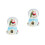 2St Resin Muzikale Xmas Sneeuwbollen Multicolor Lichteffecten Decor 7