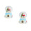 2St Resin Muzikale Xmas Sneeuwbollen Multicolor Lichteffecten Decor 4