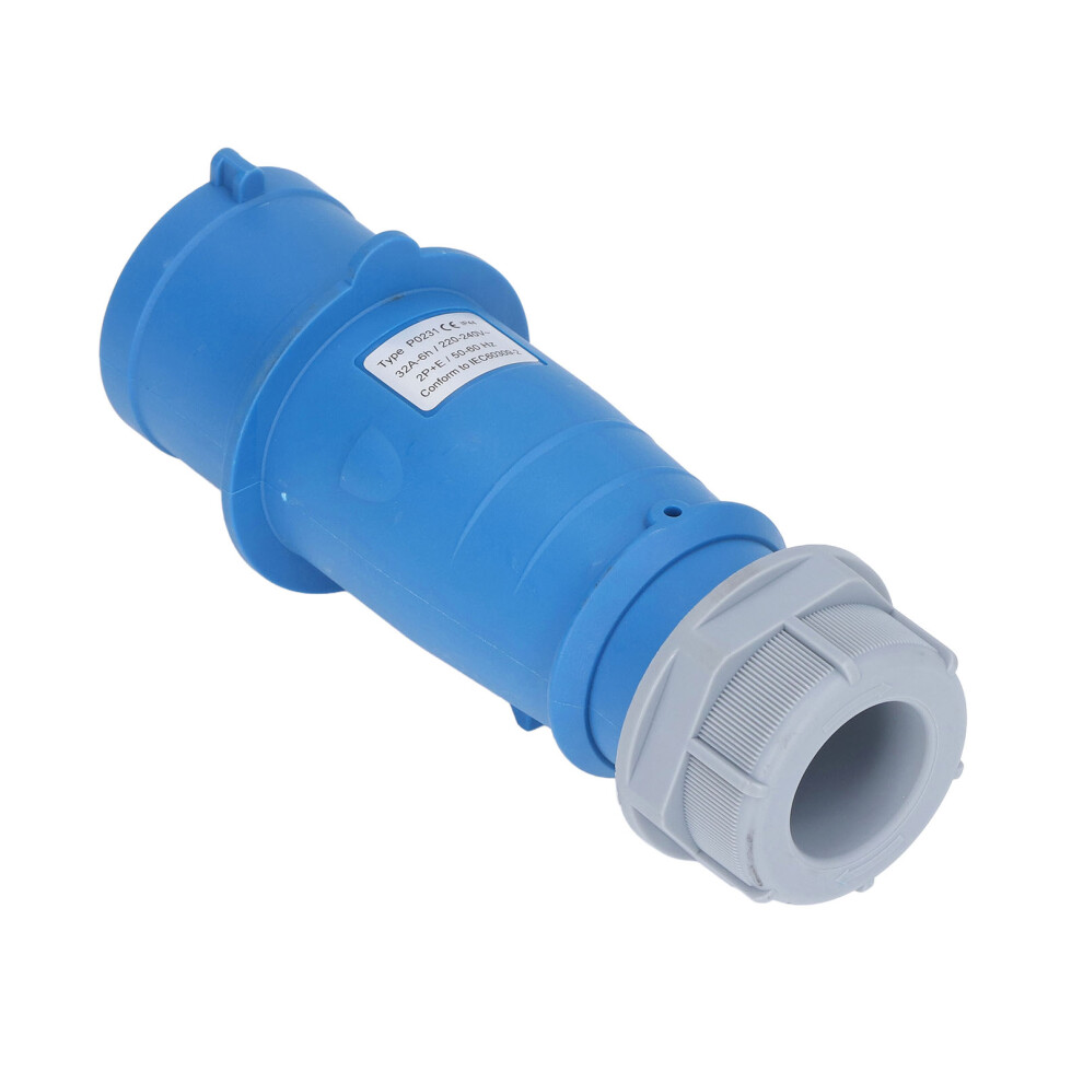 IP44 Brass Industrial Socket Waterproof 2P+E 32A AC 220-240V Aviation Connector