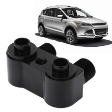 AC Compressor Fitting 90 Turn Alloy Black Adapter Kit for Ford LSX LS1 Models