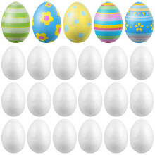100St Witte Foam Eieren Voor DIY Paasprojecten En Decoratieve Feesten