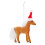 2St Xmas Hangers Bruin Plastic Kerstboom 1
