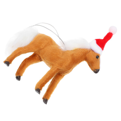 2St Xmas Hangers Bruin Plastic Kerstboom 2