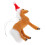 2St Xmas Hangers Bruin Plastic Kerstboom 2