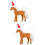 2St Xmas Hangers Bruin Plastic Kerstboom 9