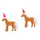 2St Xmas Hangers Bruin Plastic Kerstboom 6