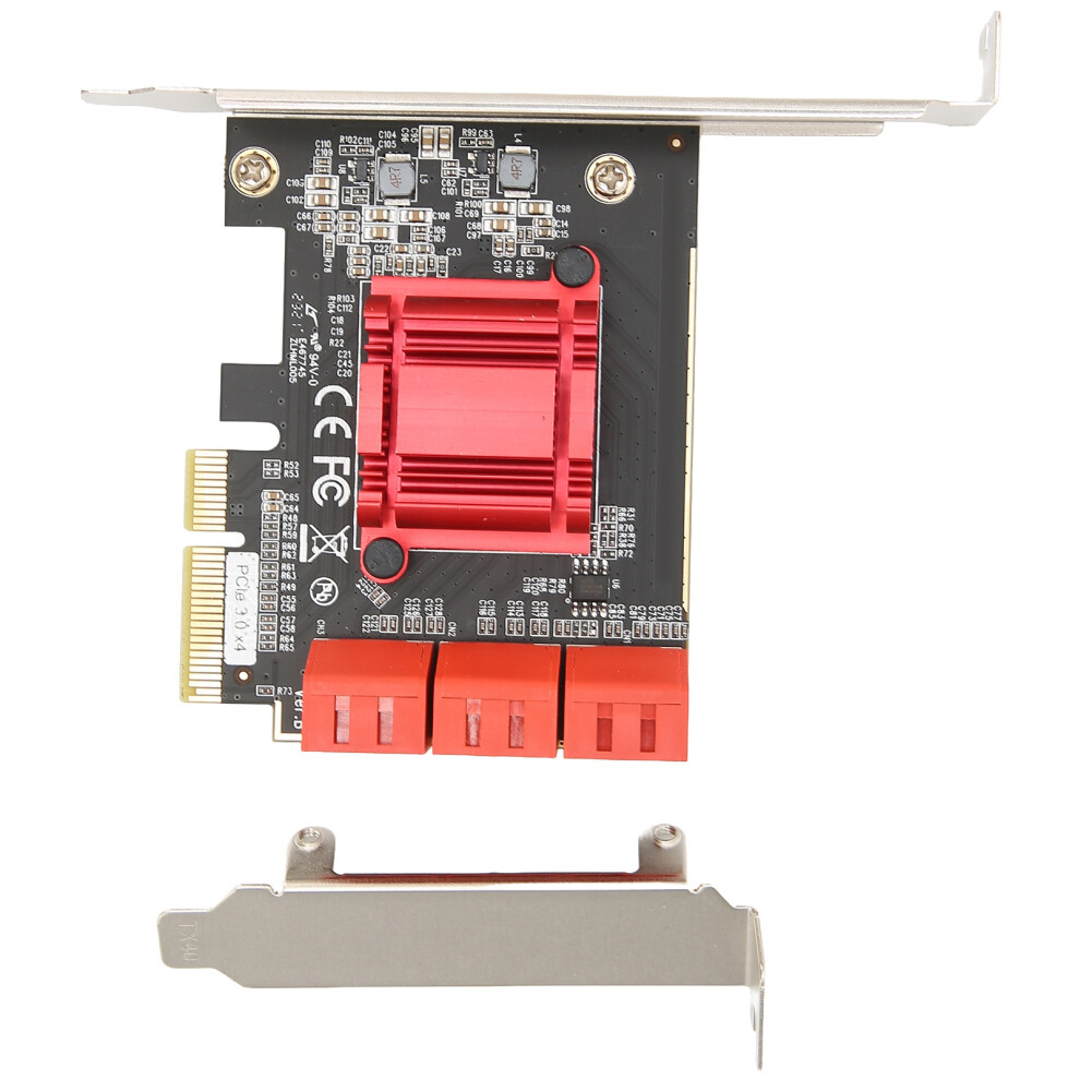 Pcie To Sata3.0 6-Port Expansion Card | 80X68mm 5091357612133