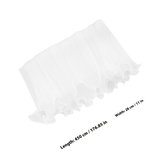 Flower Bouquet Wrapping Yarn Polyester White For Wedding Decor 1