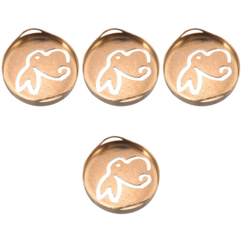 4pcs Copper Incense Ash Press Seal Mold Tool 2