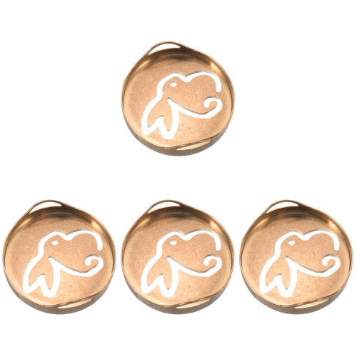 4pcs Copper Incense Ash Press Seal Mold Tool 1