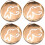 4pcs Copper Incense Ash Press Seal Mold Tool 5