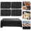5 Pcs Rectangle Table Cover Cloth Rectangular Tablecloth Black 10