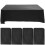 5 Pcs Rectangle Table Cover Cloth Rectangular Tablecloth Black 7
