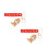2Pcs Zodiac Snake Key Holder Resin Keychains Multi Color Charm 7