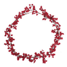 3Pcs Red Fake Fruit Branch Ornament for Xmas Wreaths and Holiday Decor