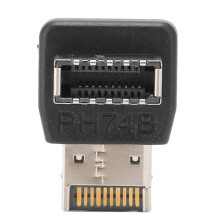 USB3.1 Type-E Adapter 90 Winkel für Motherboard PH74B, ABS