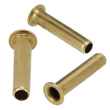 500 Stück 65er Kupferhohlnietmuttern für Kleidung DIY-Bastelarbeiten 2,32x11x3,8 mm