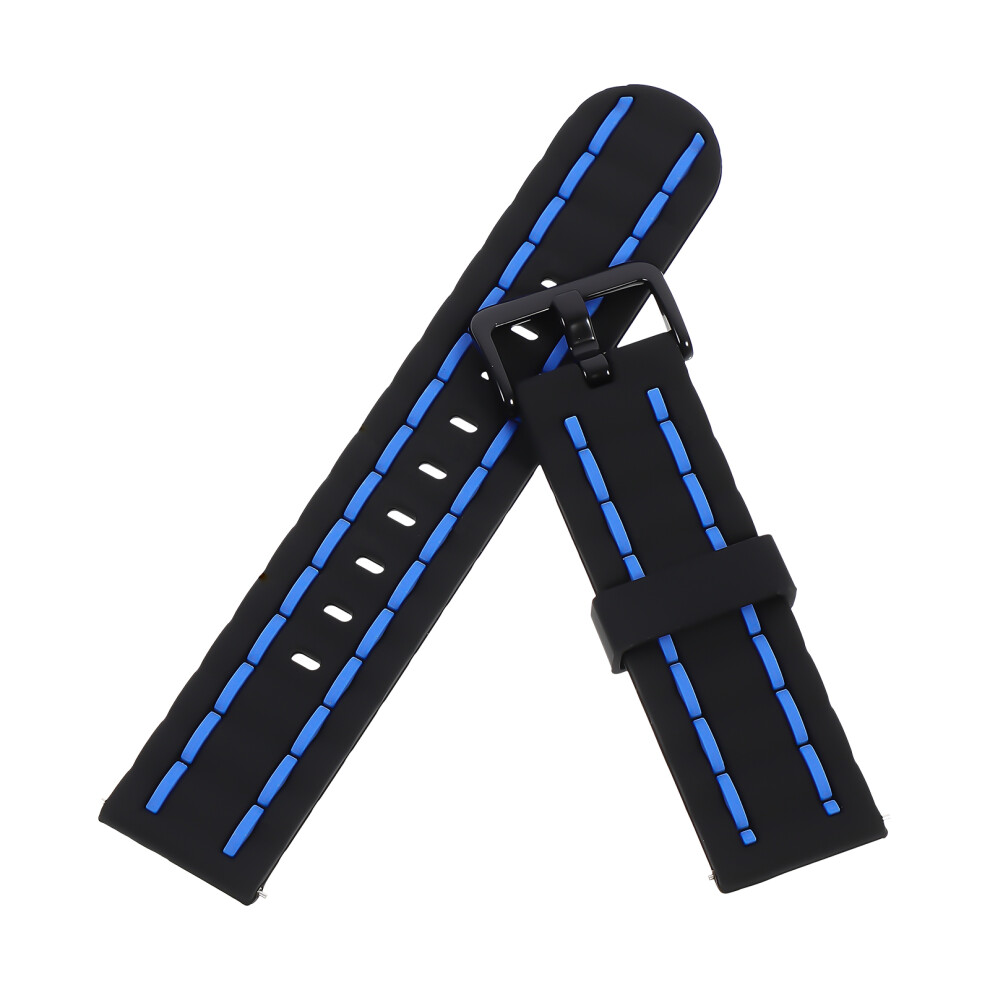 Stylish 2-Color Silicone Watch Band Replacement Wristband 3432209194063