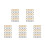 30 Pcs Waist Tightener Clips For Pants Jeans Button Replacement 10