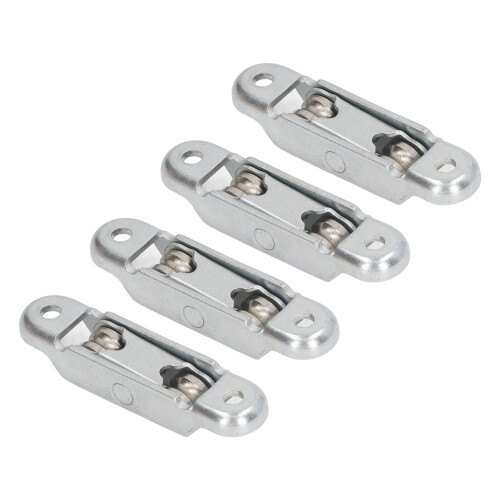 4 Stück Radrollenrolle mit Schlitz Edelstahl 1