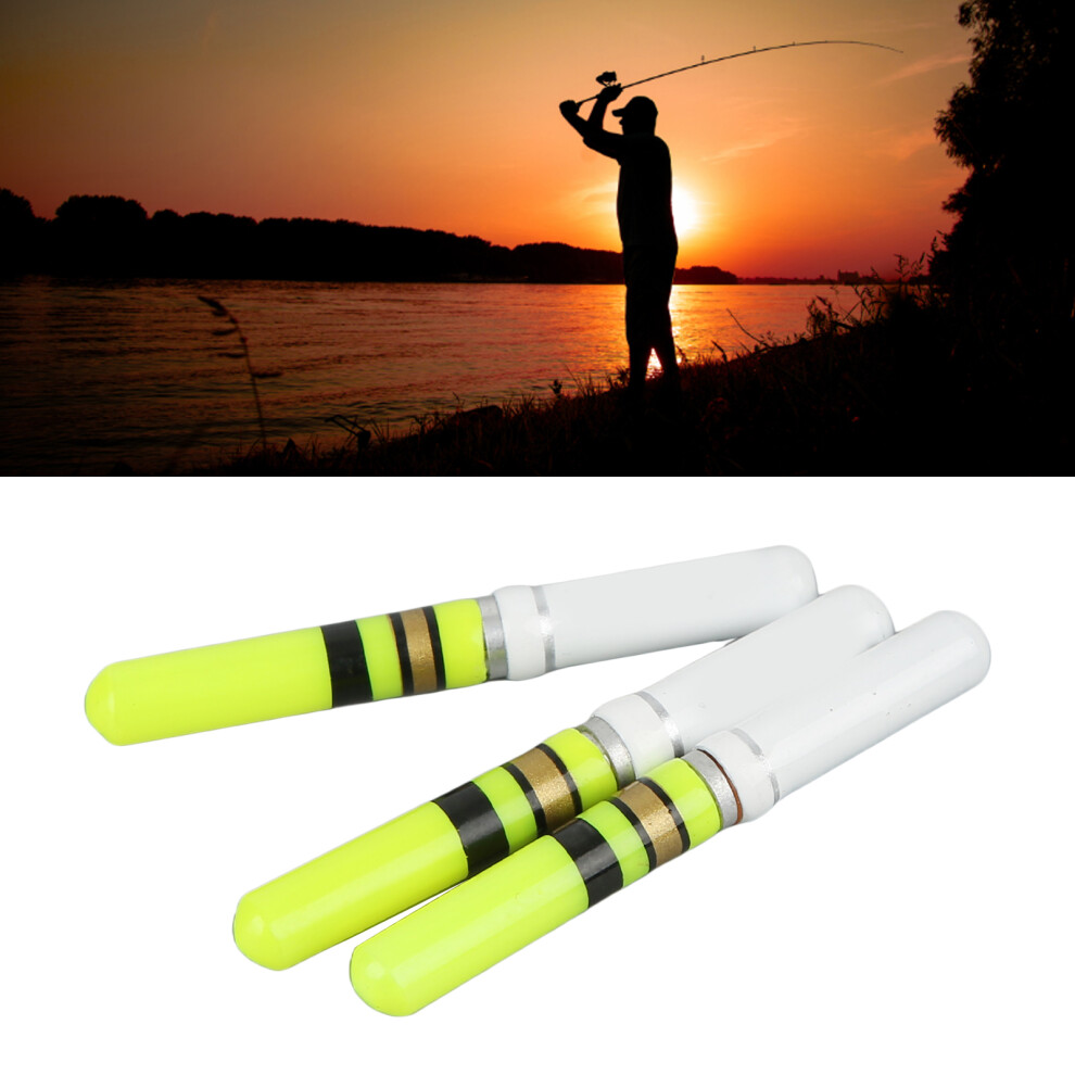 Cylindrical 3Pcs LED Floats for Night Fishing Green 40x5mm High Brightness-image-OPC-PMPSTTB-NEW