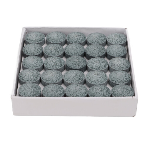 50 pièces par ensemble 14 mm embouts de queue de billard 3A cuir gris