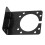 Robust Black Metal 7 Pin Trailer Socket Mounting Bracket for Caravan Towing 3