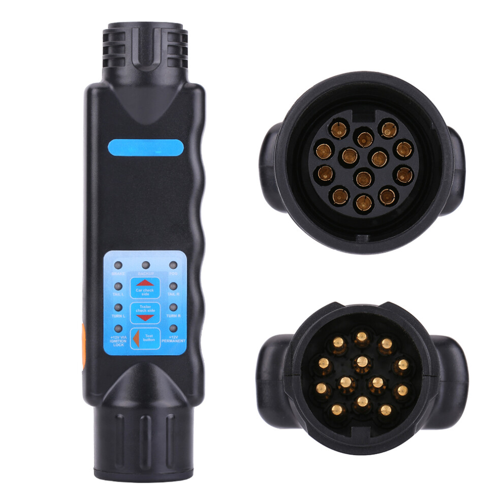 12V 13 Pin LED Trailer Wiring Tester for Vehicle & Towing Circuit