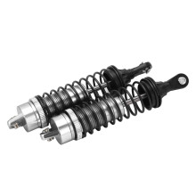 2 Stück Aluminium-Stossdämpfer für 1/10 Auto LKW, Silber, 110mm