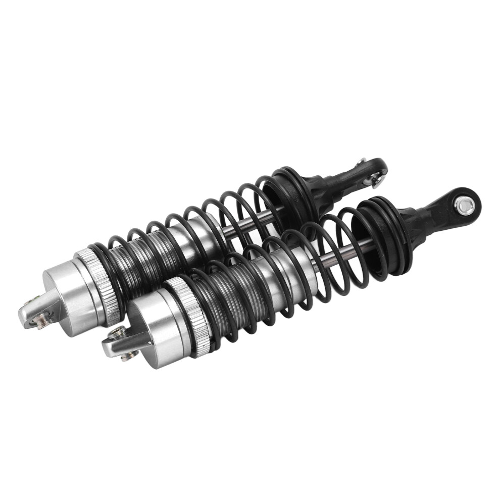 2Pcs Aluminum Alloy Shock Absorbers For 1/10 Rc Car, Silver 5091357619385