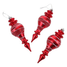 15Pcs Lightweight Red Christmas Baubles with Vibrant Painted Finish