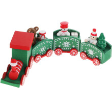 Wooden Train Toys Child Desk Ornament Creative Desktop Adornment