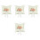 4pcs Wedding Ring Pillow Flower Holder 3